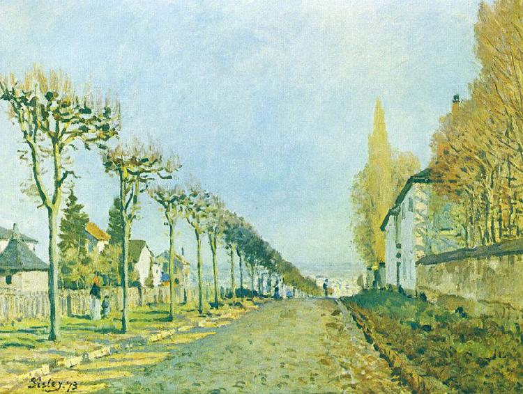 Alfred Sisley Weg der Maschine, bei Louveciennes china oil painting image